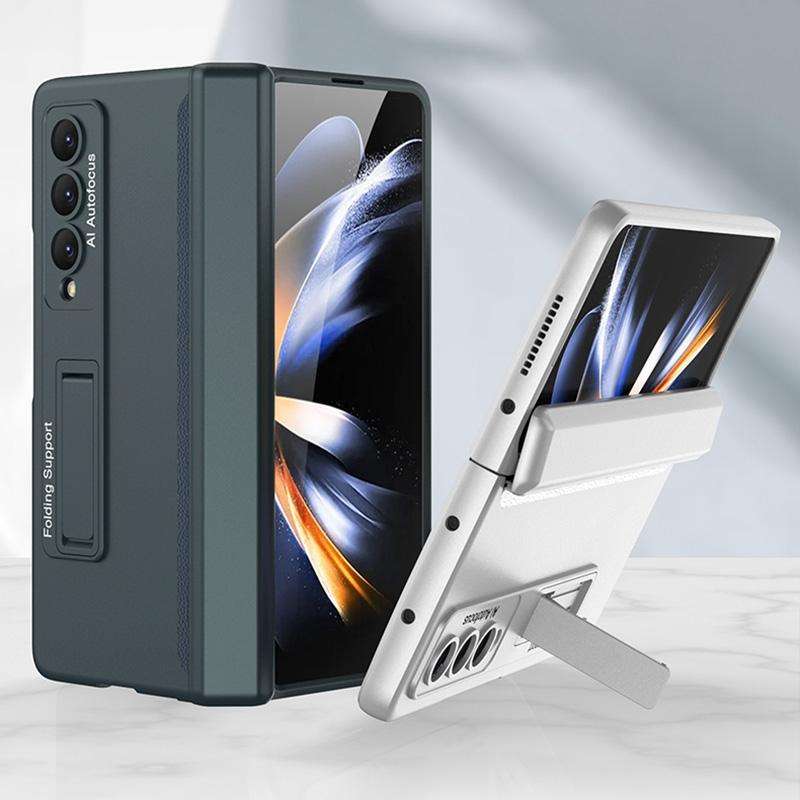 For Samsung Galaxy Z Fold4 GKK Magnetic Hinged Folding Full Phone Case(Black)