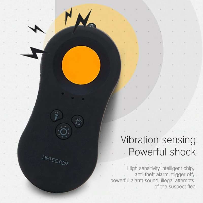 Hotel Anti-Spy Monitoring Detector Portable Monitor Camera Alarm Flashlight Anti-theft Home Infra...