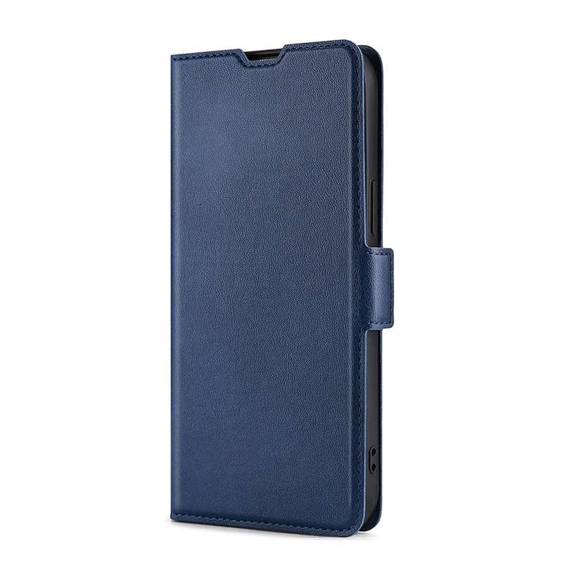 For Huawei P9 Plus Ultra-thin Voltage Side Buckle PU + TPU Leather Phone Case(Blue)