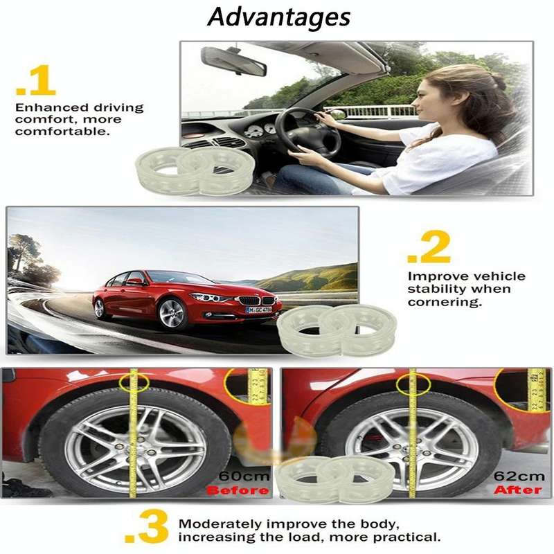 2 PCS Car Auto C+ Type Shock Absorber Spring Bumper Power Cushion Buffer, Spring Spacing: 32mm, C...