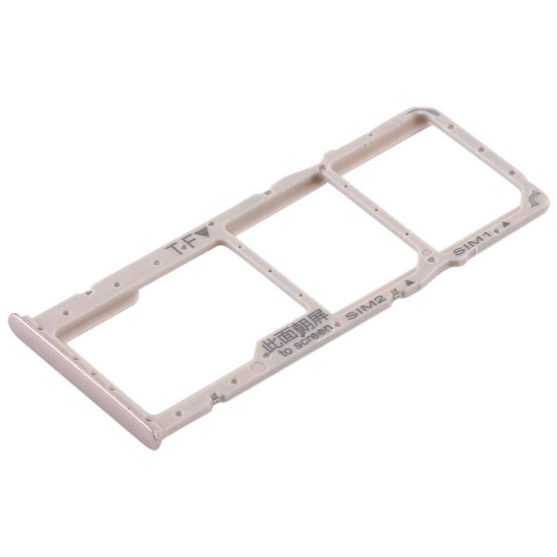 2 SIM Card Tray + Micro SD Card Tray for Huawei Enjoy 8 Plus(Gold)