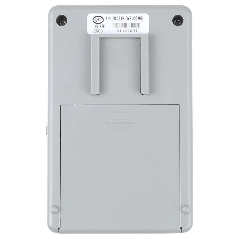 JX-371E Light Sensitive and Motion Activated Visitor Door Chime with 0.7 inch LCD Counter(Grey)