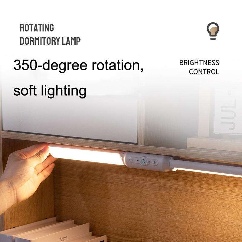 LED Table Light Student Dormitory Reading Lights, Style: Remote Control Type (Black)