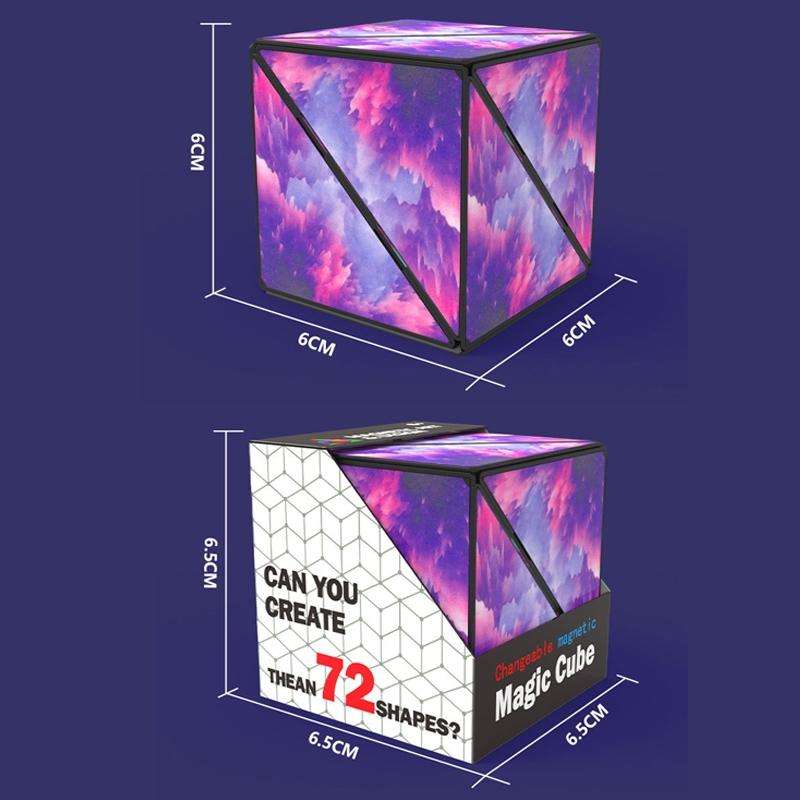 3D Variety Geometry Alien Magic Cube Magnetic Logic Thinking Children Educational Toys(Interstell...