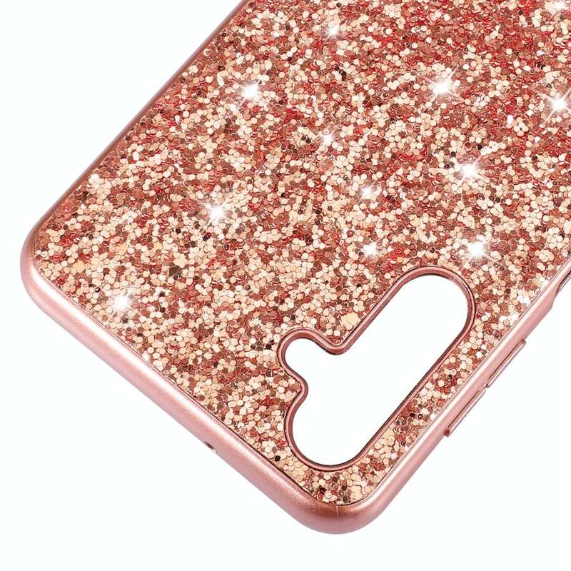 For Samsung Galaxy A54 5G Glitter Powder Shockproof TPU Phone Case(Black)