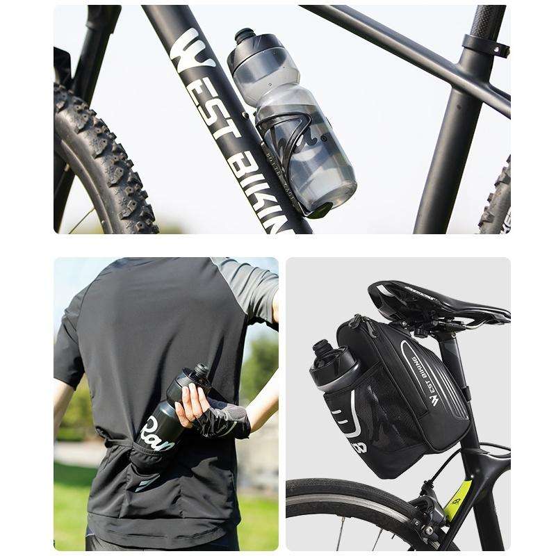 Rapha Bike Leakproof And Dustproof Fitness Cycling Water Bottle, Colour: Black 710ml
