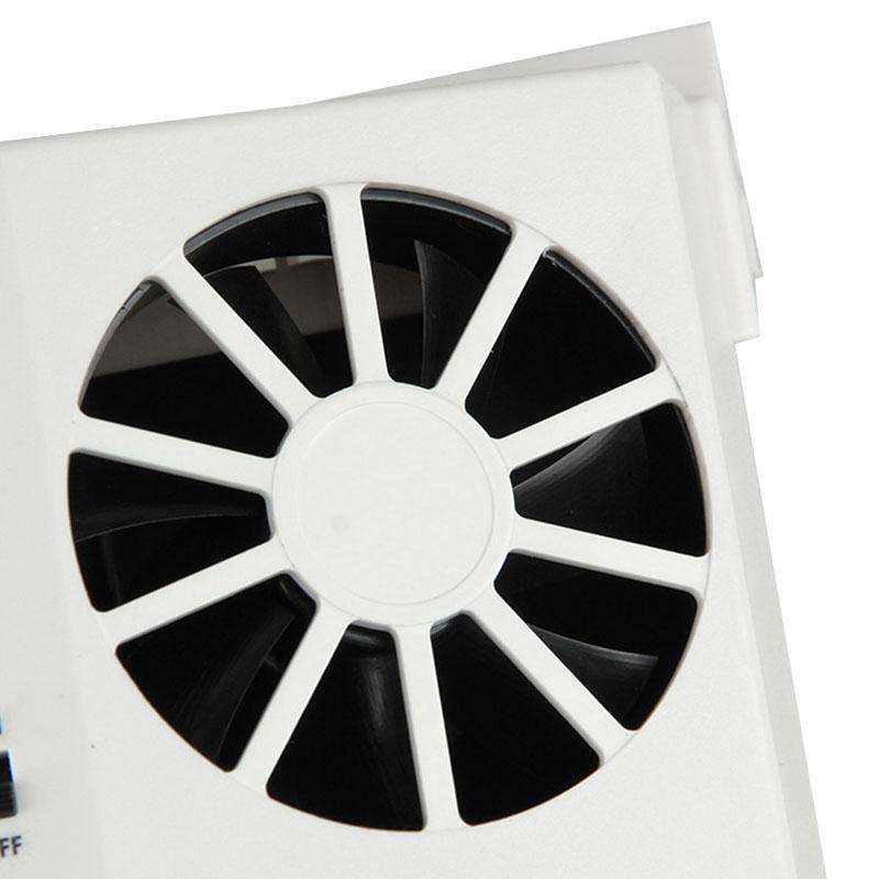 2W Solar Powered Car Auto Air Vent Cool Fan Cooler Ventilation System Radiator, with Temperature ...