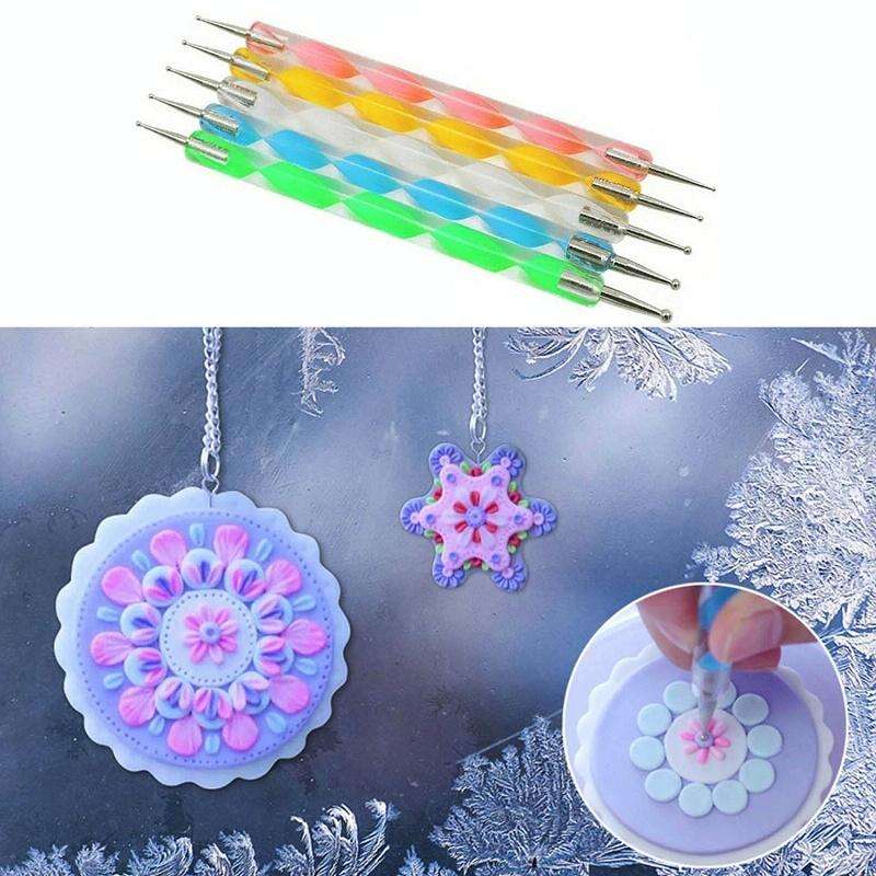 35pcs/set Dot Painting Mandala Pottery Decoration DIY Spiral Wand Tool Set