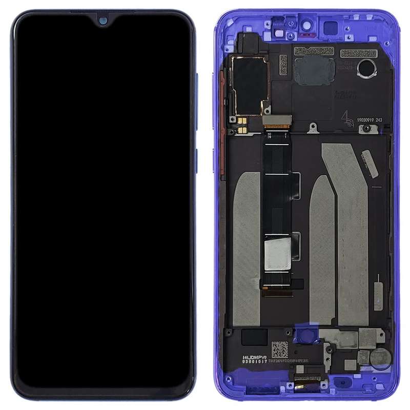 Original LCD Screen for Xiaomi Mi 9 SE Digitizer Full Assembly with Frame(Blue)