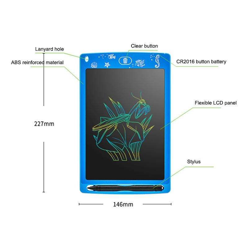 8.5 inch Color LCD Tablet Children LCD Electronic Drawing Board (Red)
