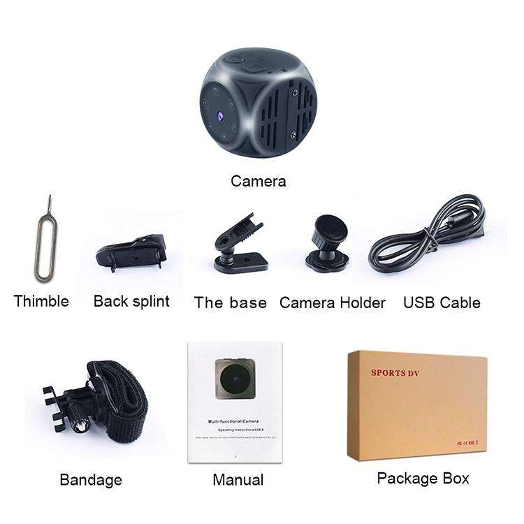 MD21 1080P HD Wireless Camera Sports Outdoor Home Computer Camera, Support Infrared Night Vision ...