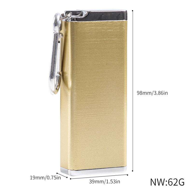 Portable Cigarette Case Portable With Lid Sealed Ashtray, Color: Gold