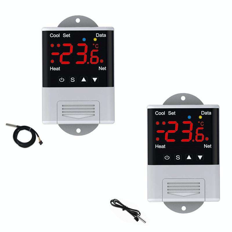 DTC-2201 18B20 Sensor WiFi Intelligent Aquarium Fish Tank Hatch Central Air Conditioning Temperat...