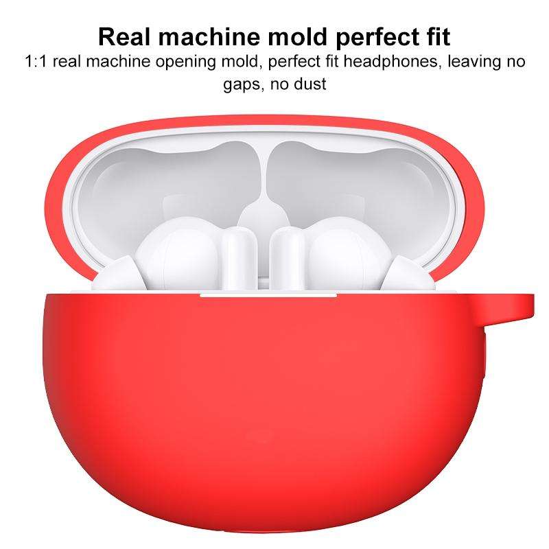 For Xiaomi Redmi Buds 4 Active Shockproof Silicone Earphone Protective Case with Hook(Black)