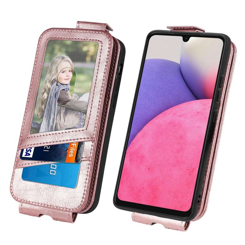 For Samsung Galaxy A33 5G Zipper Wallet Vertical Flip Leather Phone Case(Pink)