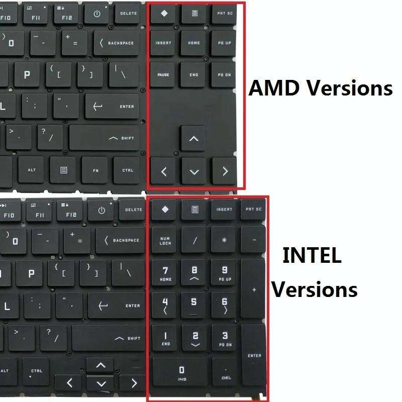 For HP Omen 15-EK 15-EK0019NR 15-EN 15-EN0013DX TPN-Q236 Laptop Keyboard (White)