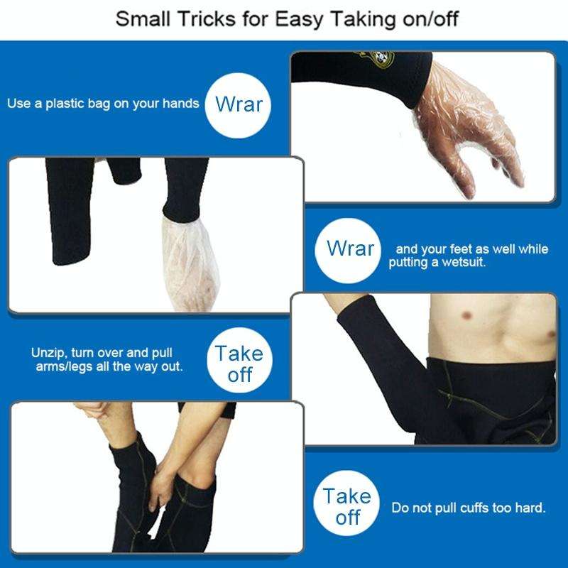 SLINX 1106 5mm Neoprene + Towel Lining Super Elastic Wear-resistant Warm Semi-dry Full Body One-p...