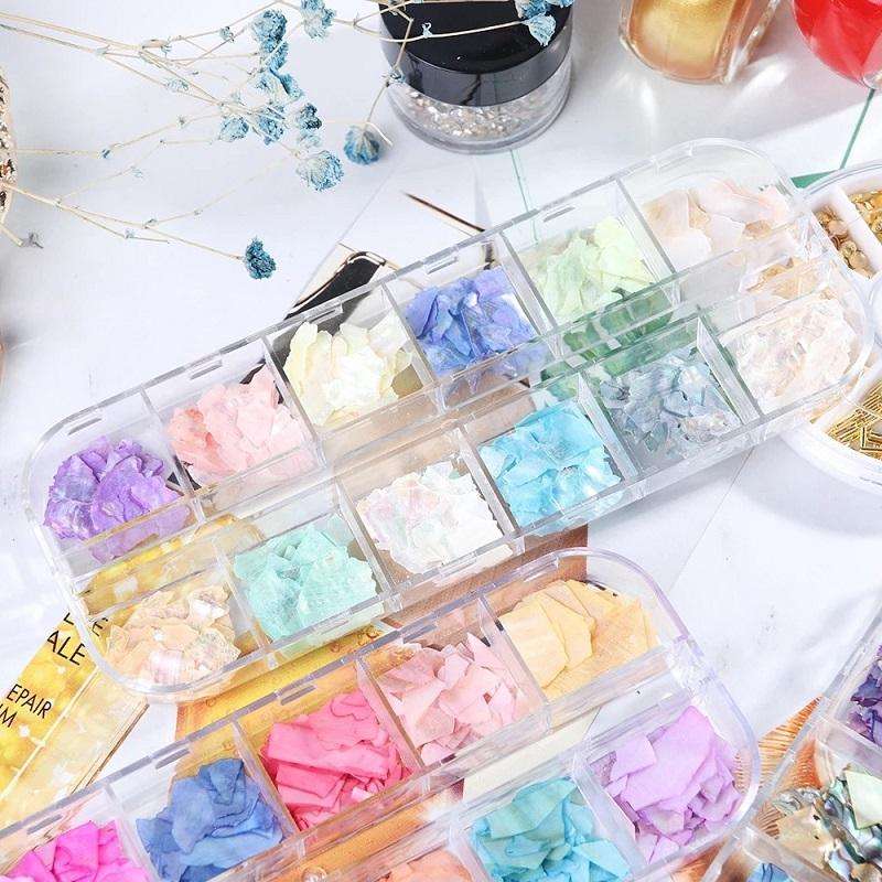 Symphony Flake Mica Flake Shell Nail Art Sequins, Specification: BH