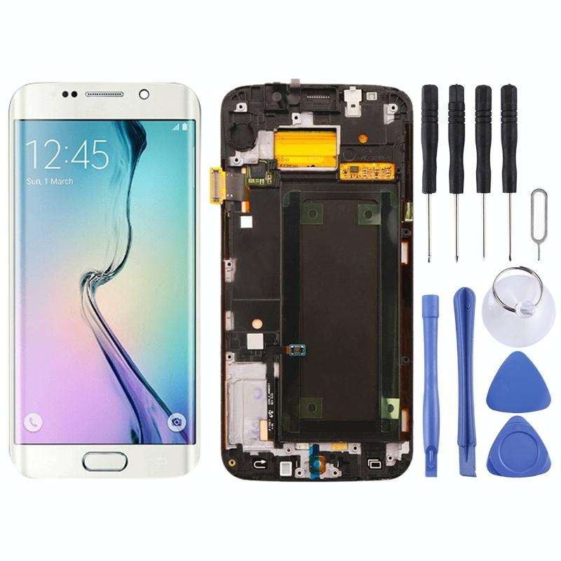 Original Super AMOLED LCD Screen For Samsung Galaxy S6 Edge SM-G925F Digitizer Full Assembly with...