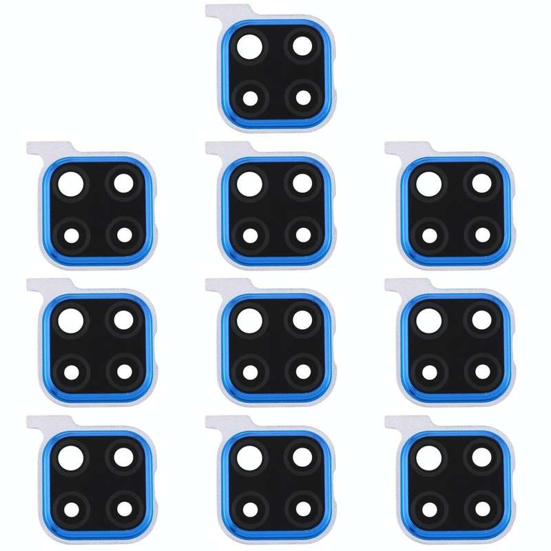 For Huawei Nova 5i Pro  10pcs Camera Lens Cover (Blue)