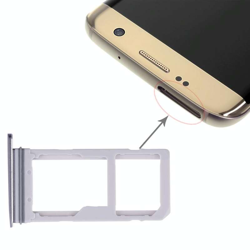 For Galaxy S7 Edge 2 SIM Card Tray / Micro SD Card Tray (Blue)
