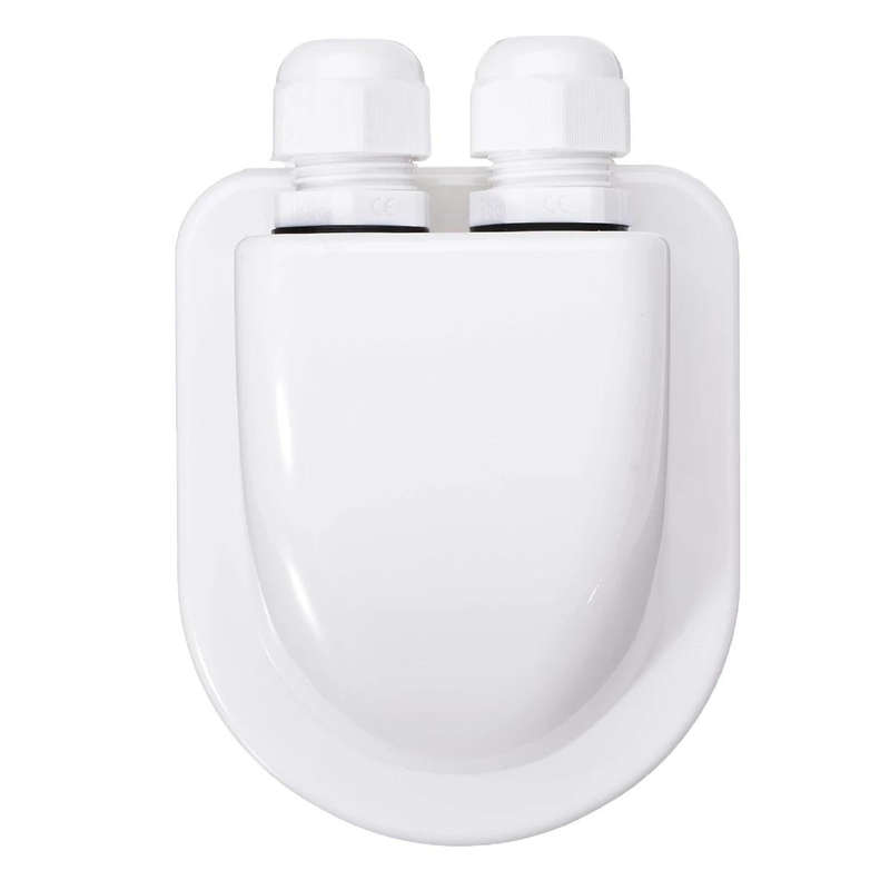 Solar Photovoltaic Plastic Bracket ABS Photovoltaic Car Roof Waterproof Junction Box(White)