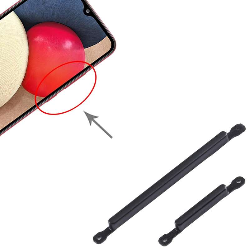 For Samsung Galaxy A20s 10pcs Power Button + Volume Control Button(Black)