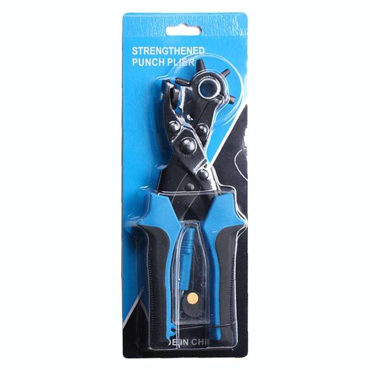 Multifunctional Belt Hole Puncher with 6 Holes Leather Hole Punch for Leather Belts Cards Paper F...