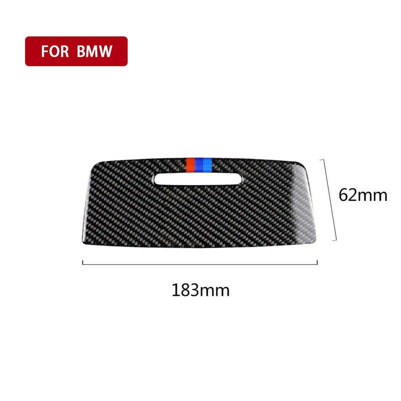 Three Color Carbon Fiber Car Ashtray Decorative Sticker for BMW E90 / E92 / E93 (2005-2012)
