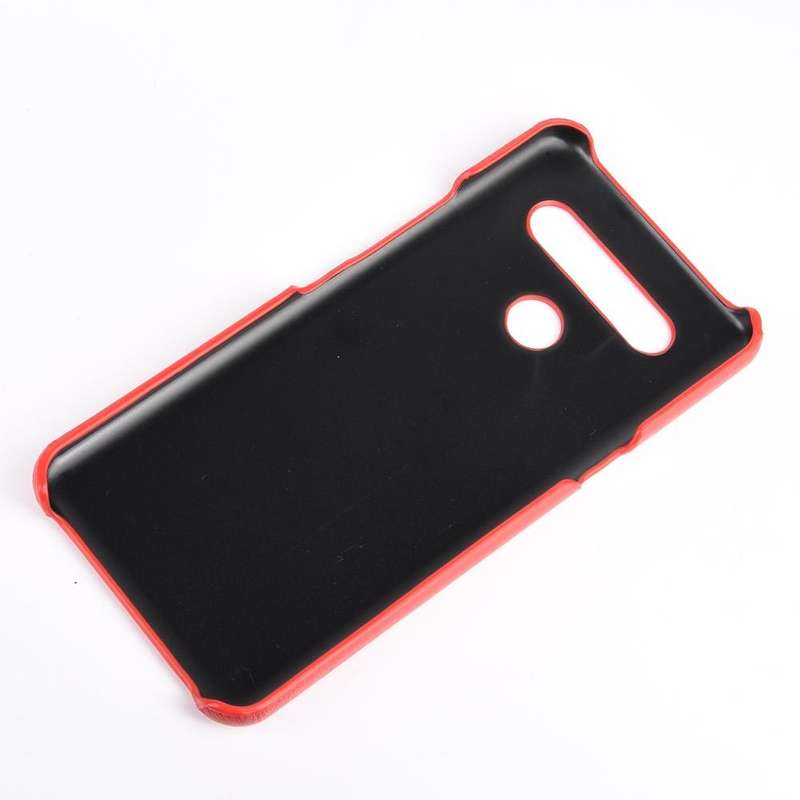 For LG K51S Shockproof Litchi Texture PC + PU Case(Gray)