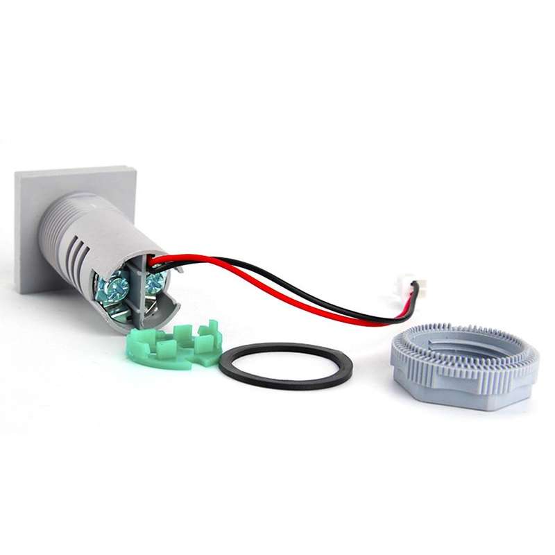 AD16-22FVA Square Signal Indicator Type Mini Digital Display AC Voltage And Current Meter(White)