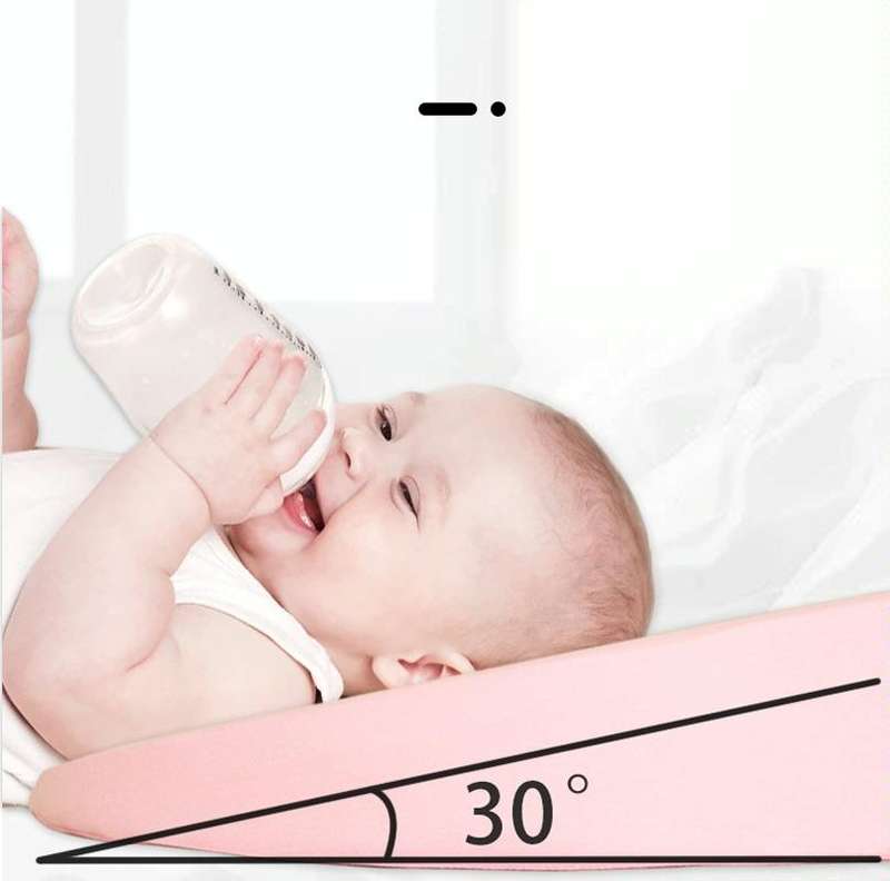 Newborn Anti-spit Milk Ramp Cushion Toddler Back Care Pillow(Green)