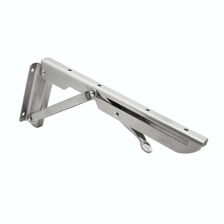 14 inch K Type Wall-mounted Foldable Stainless Steel Spring Storage Shelf for Dining Table