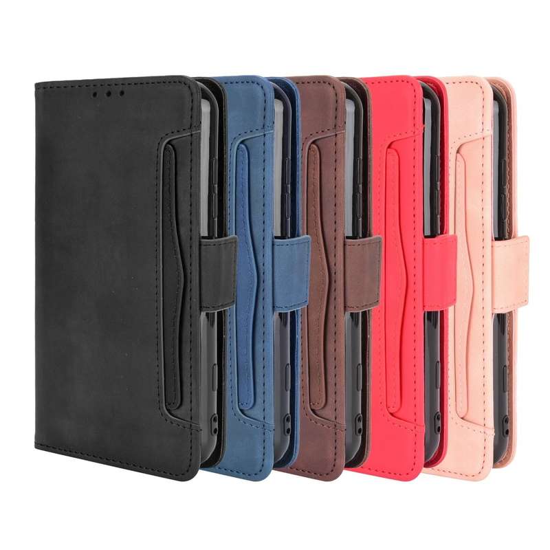 For OPPO A74 4G / F19 4G Skin Feel Calf Pattern Horizontal Flip Leather Case with Holder & Card S...