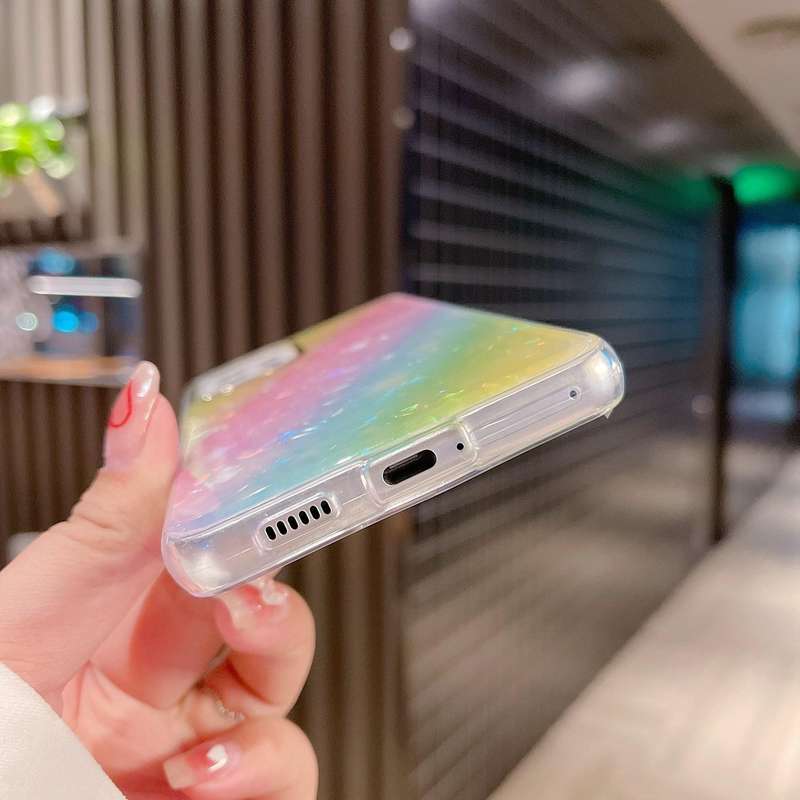 For Samsung Galaxy A73 5G Colorful Shell Texture TPU Phone Case(Y1)