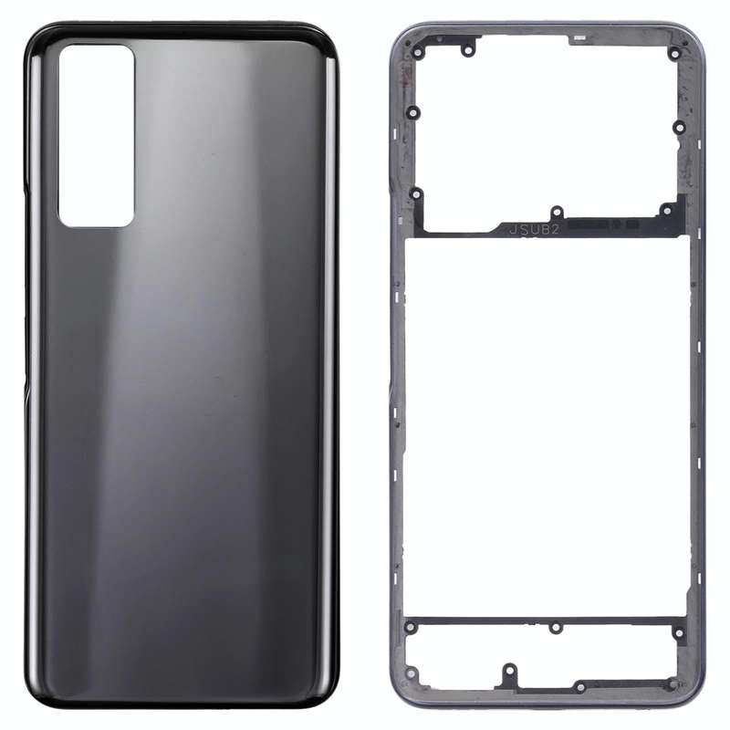 For vivo Y53s 5G Battery Back Cover with Middle Frame (Black)