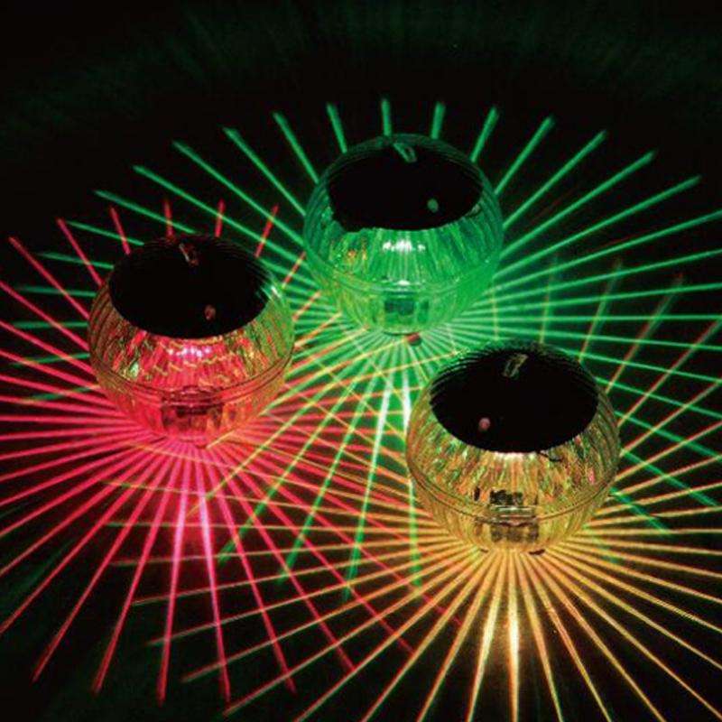 Solar Power Outdoor Pool Floating Ball Waterproof Light Garden Decoration Lamp(Colorful Light)