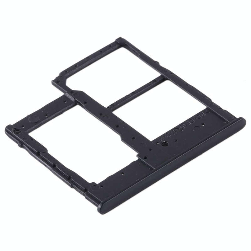 For Samsung Galaxy A20e SIM Card Tray + SIM Card Tray + Micro SD Card Tray (Black)