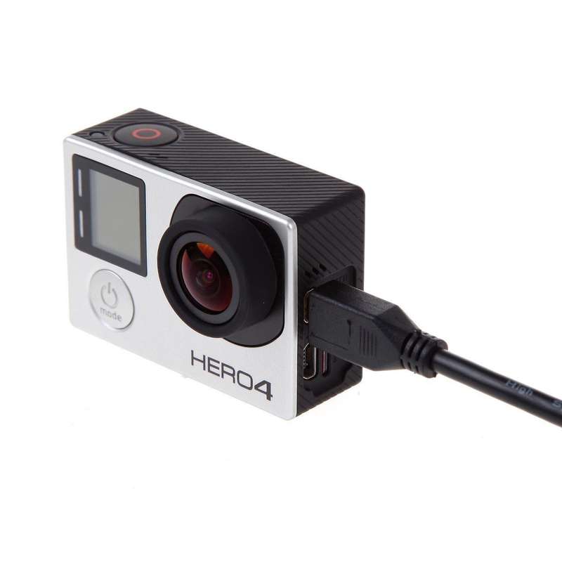 Full 1080P Video HDMI to Micro HDMI Cable for GoPro HERO 4 / 3+ / 3 / 2 / 1 / SJ4000, Length: 1.5m