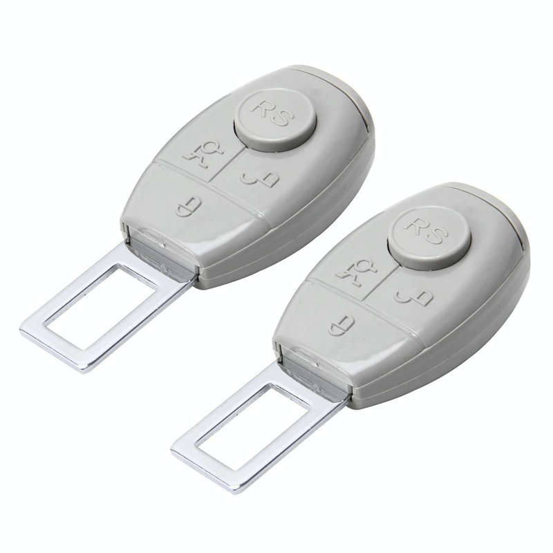 2 PCS RS-02 Universal Car Seat Belt Extension Buckle Car Safety Belt Clip Vehicle Mounted Car Saf...
