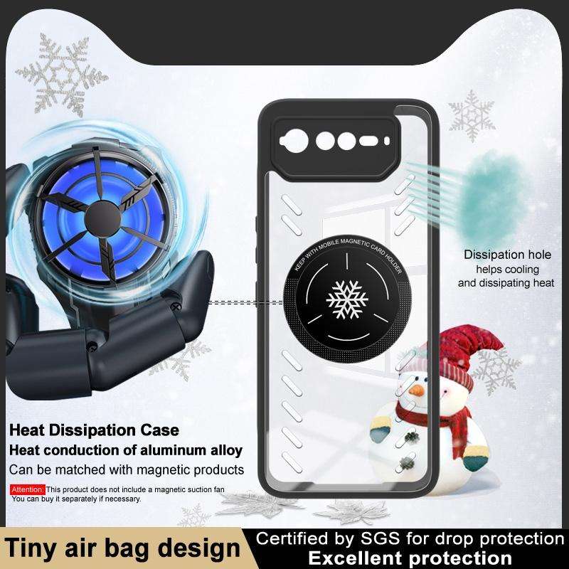 For Asus ROG Phone 6 / 6 Pro / 6D imak UX-9A Series Four-corner Airbag Shockproof Heat Dissipatio...