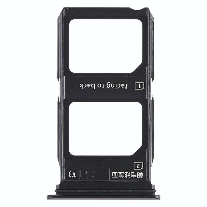 For Vivo X9 Plus 2 x SIM Card Tray (Black)