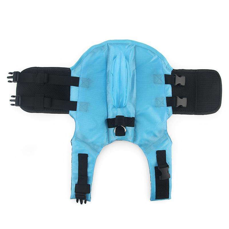 Summer Pet Life Jacket Dog Safety Clothes Dogs Swimwear Pets Safety Swimming Suit, Size:S(Blue)