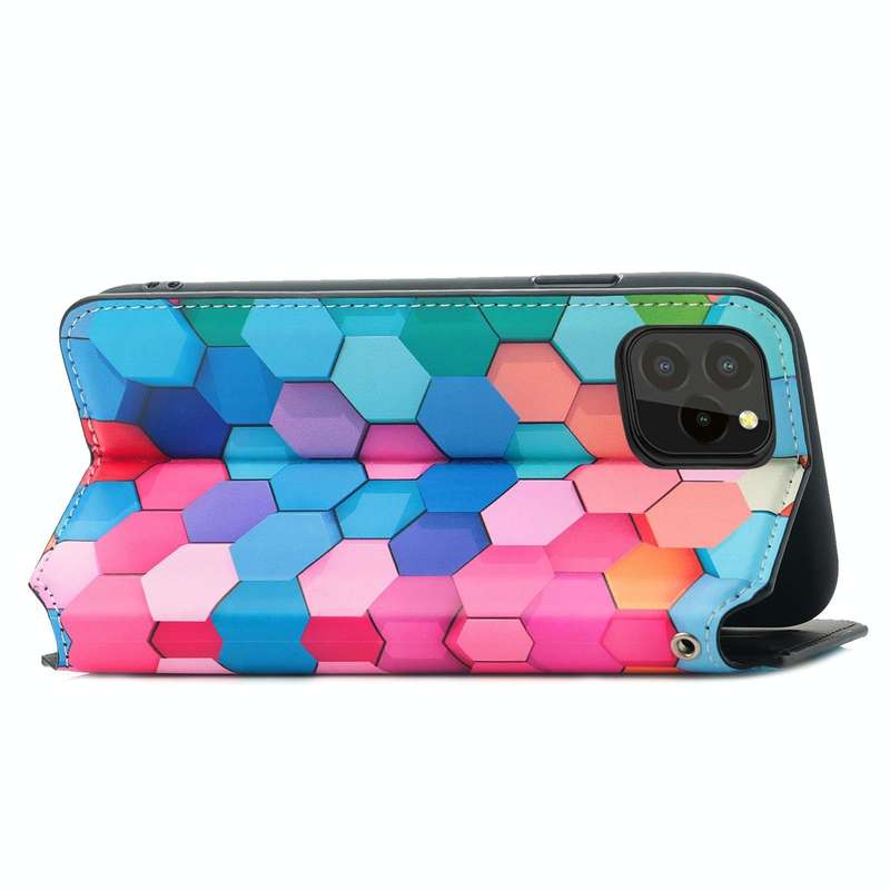 For Oukitel C21 Pro Colorful Magnetic Horizontal Flip PU Leather Case with Holder & Card Slot & W...