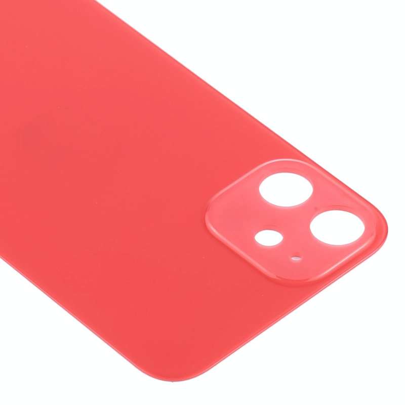 Easy Replacement Big Camera Hole Back Battery Cover for iPhone 12(Red)