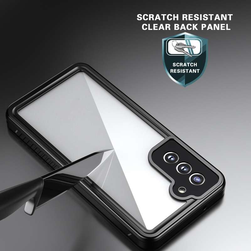 For Samsung Galaxy S21 FE 5G RedPepper Shockproof Waterproof PC + TPU Phone Case(Black)