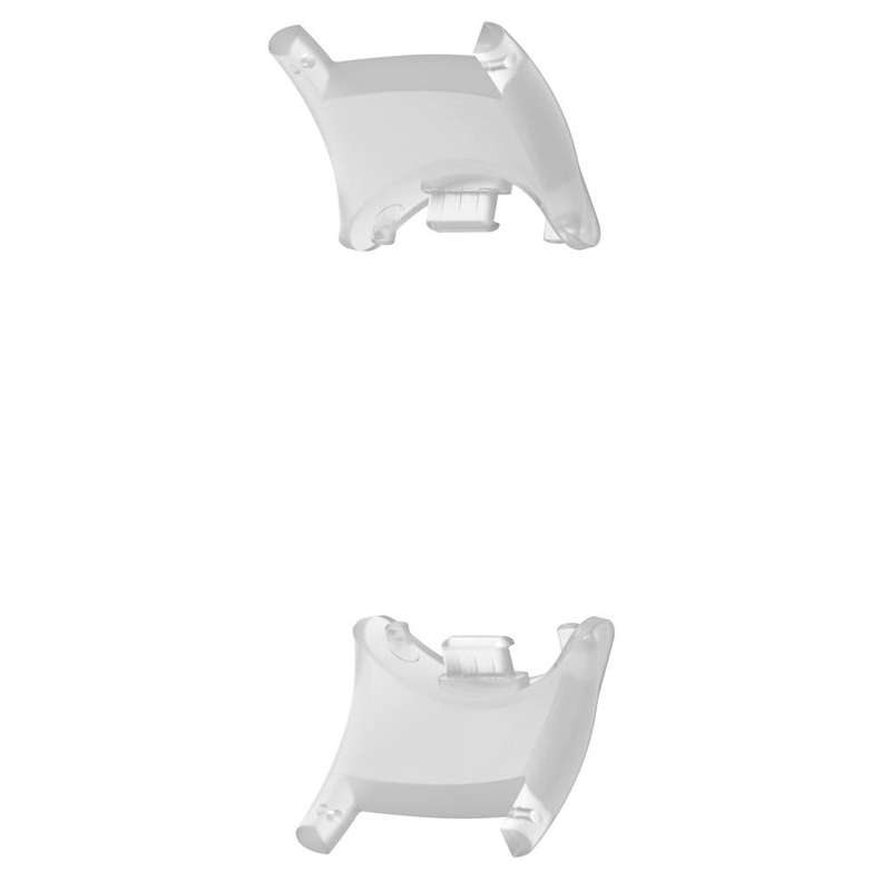 For Xiaomi Mi Band 8 1 Pair  PC Plastic Watch Band Connector(Transparent White)