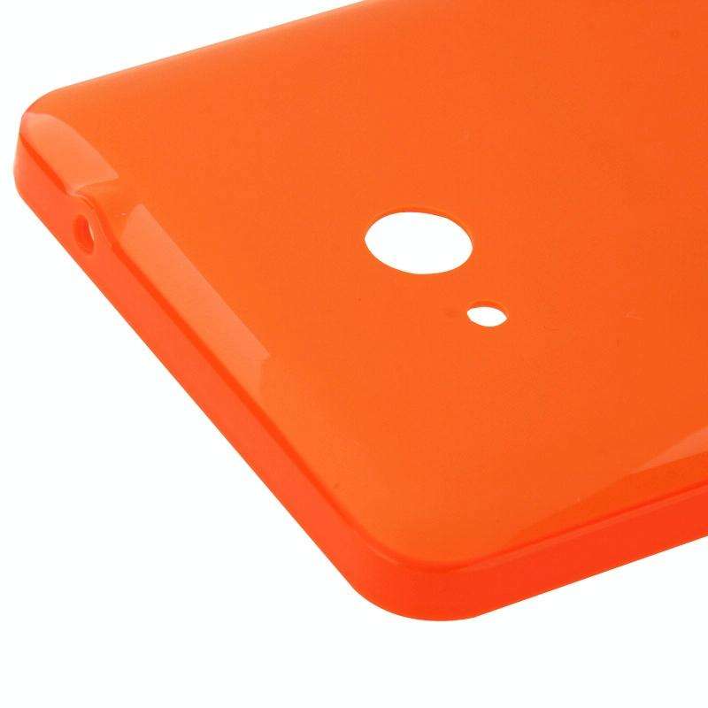 Smooth Surface Plastic Back Housing Cover for Microsoft Lumia 640(Orange)