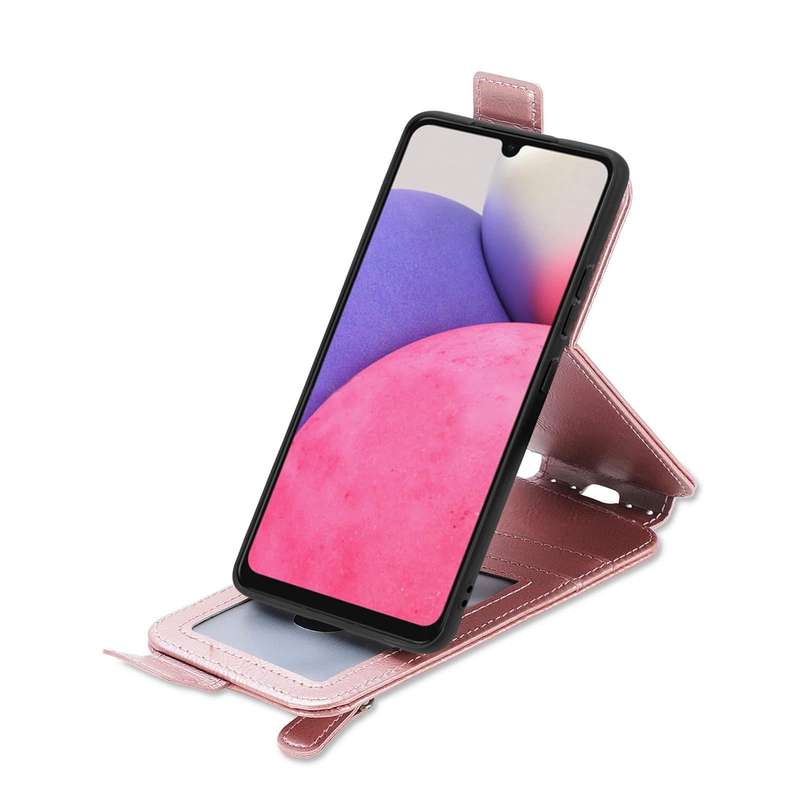 For Samsung Galaxy A33 5G Zipper Wallet Vertical Flip Leather Phone Case(Pink)