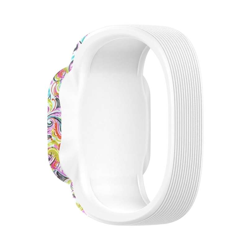 For Garmin Vivofit JR3 No Buckle Silicone Printing Watch Band, Size:S(Facial Makeup)